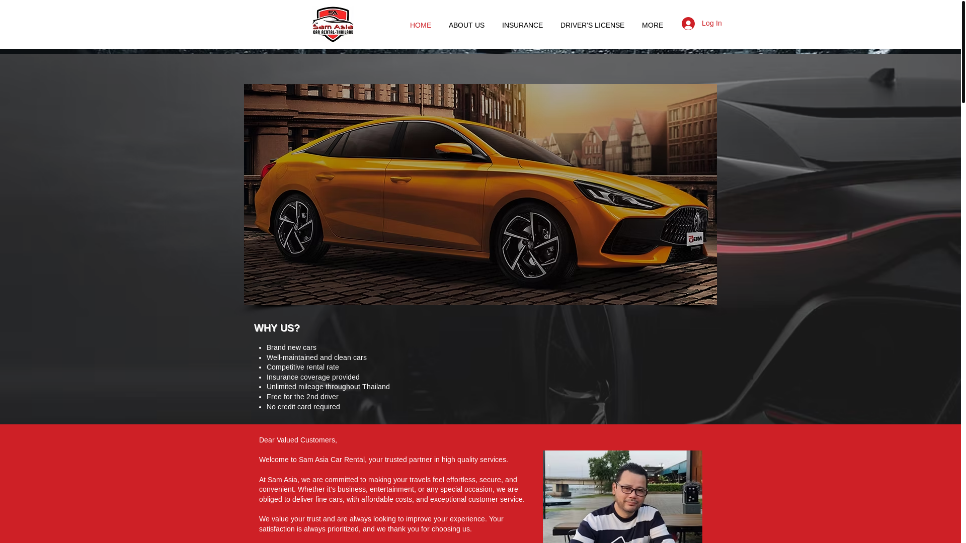 website screenshot of https://samasiacars.com/