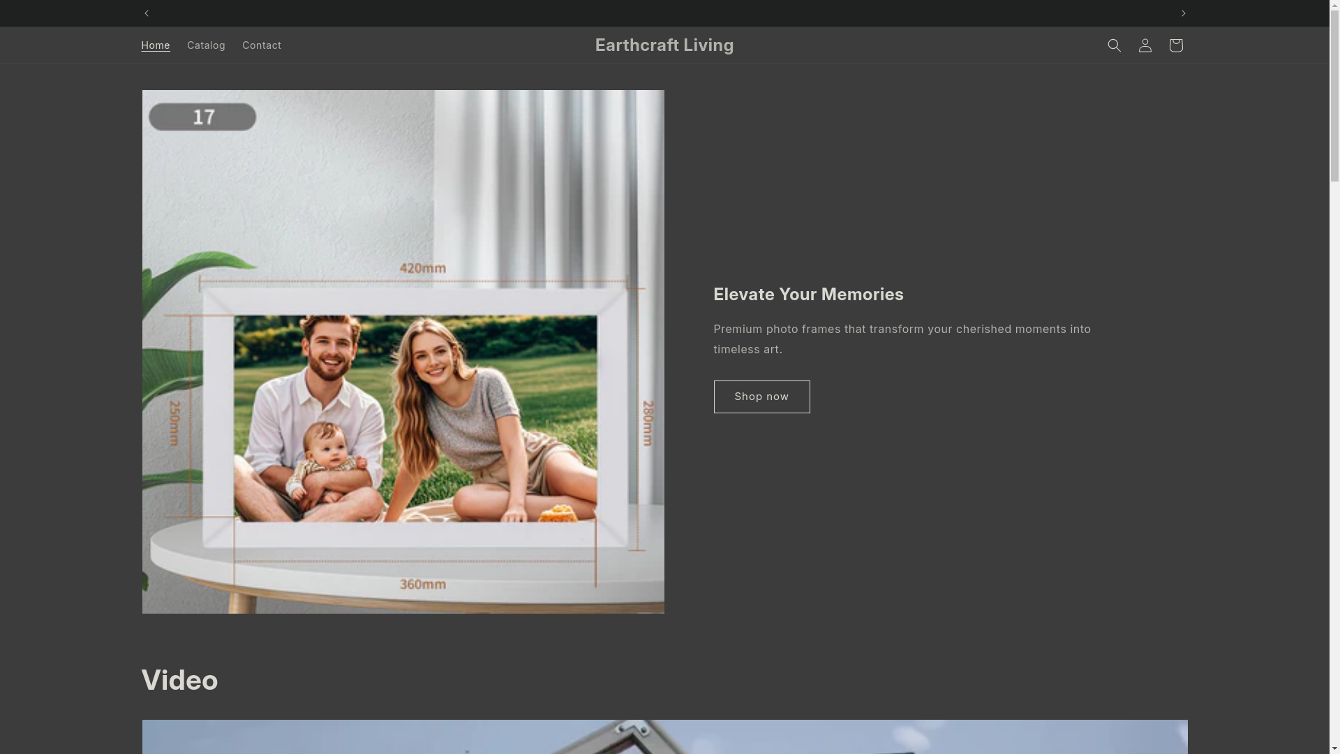 website screenshot of https://earthcraftliving.shop/