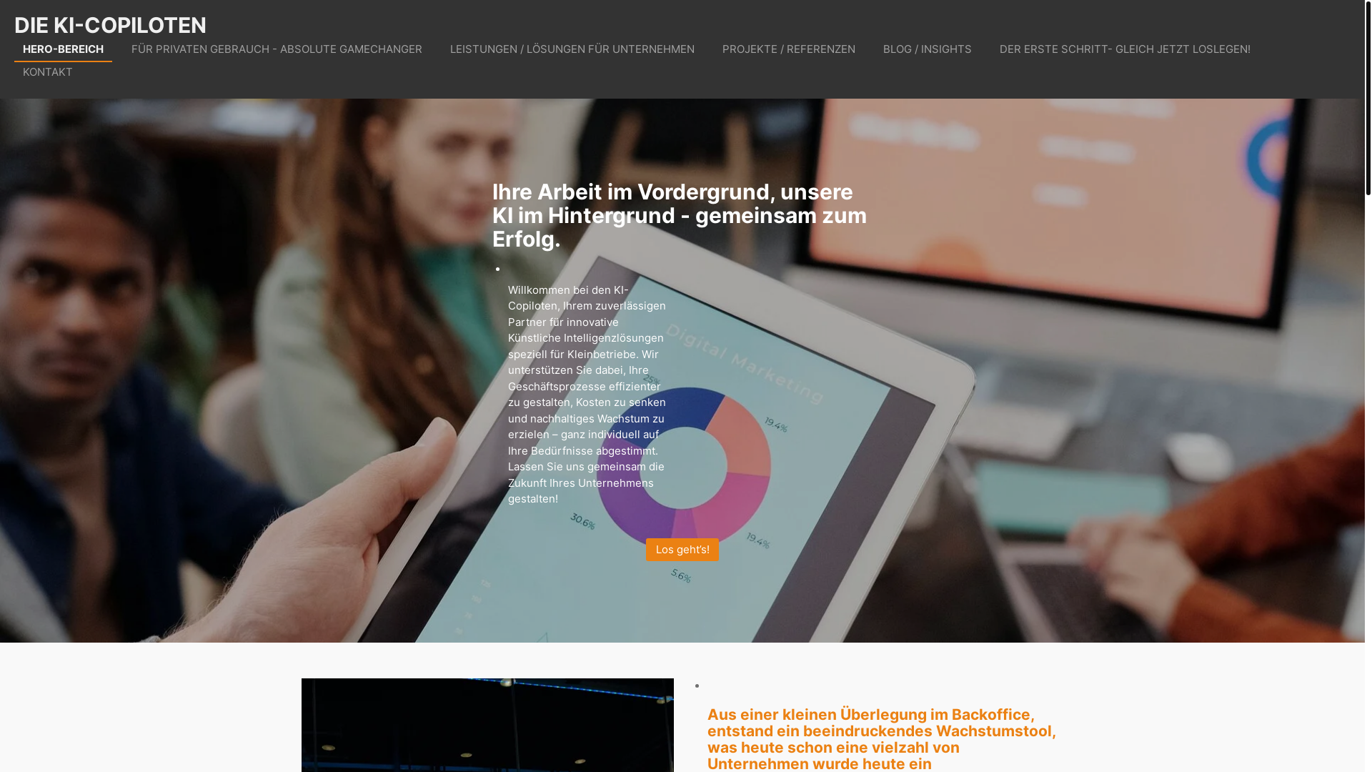 website screenshot of https://ki-copiloten.online/