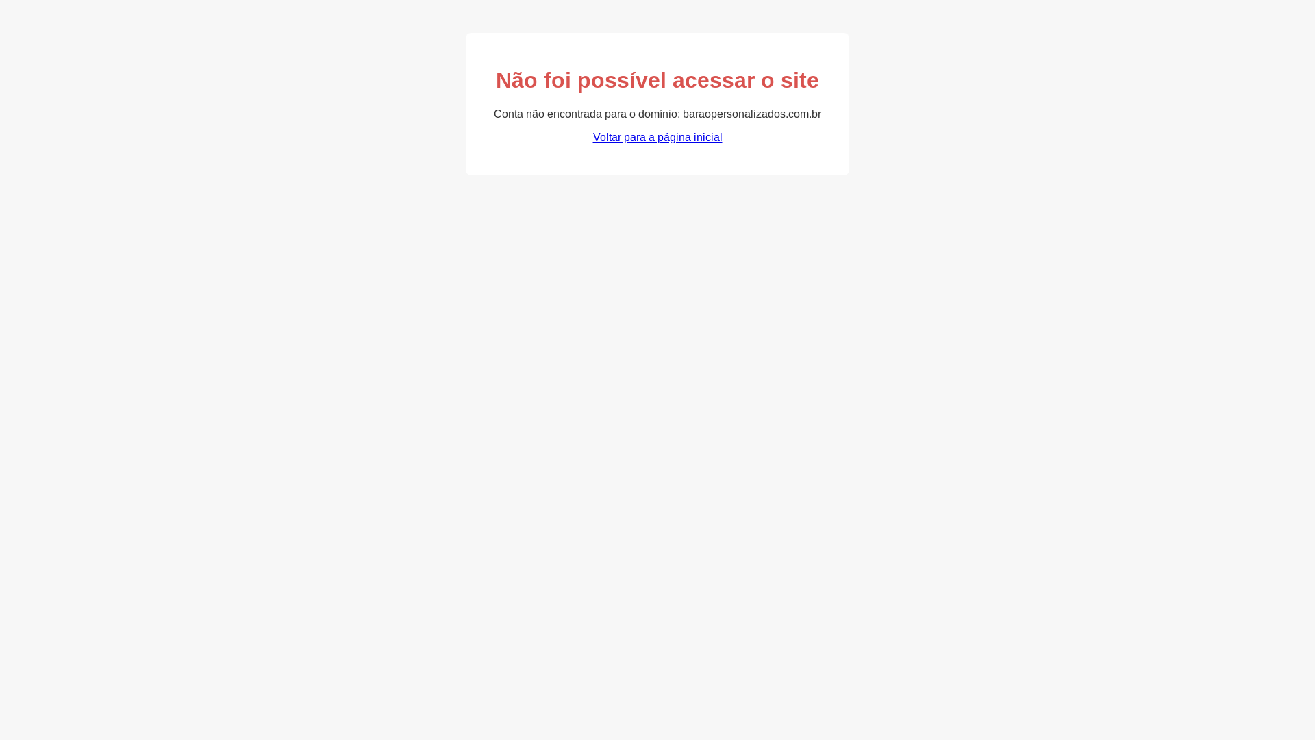 website screenshot of https://baraopersonalizados.com.br/