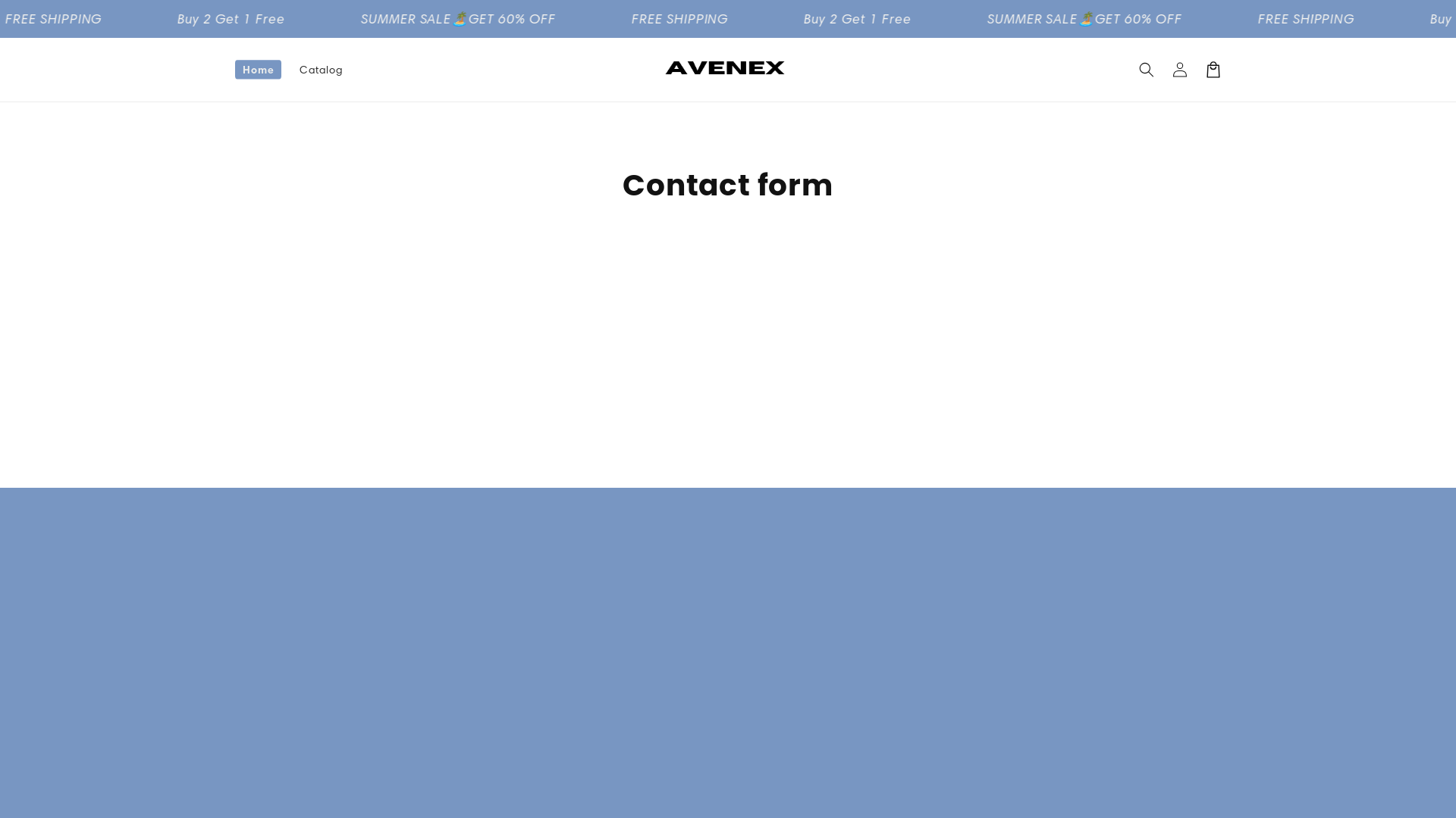website screenshot of https://avenexco.shop/