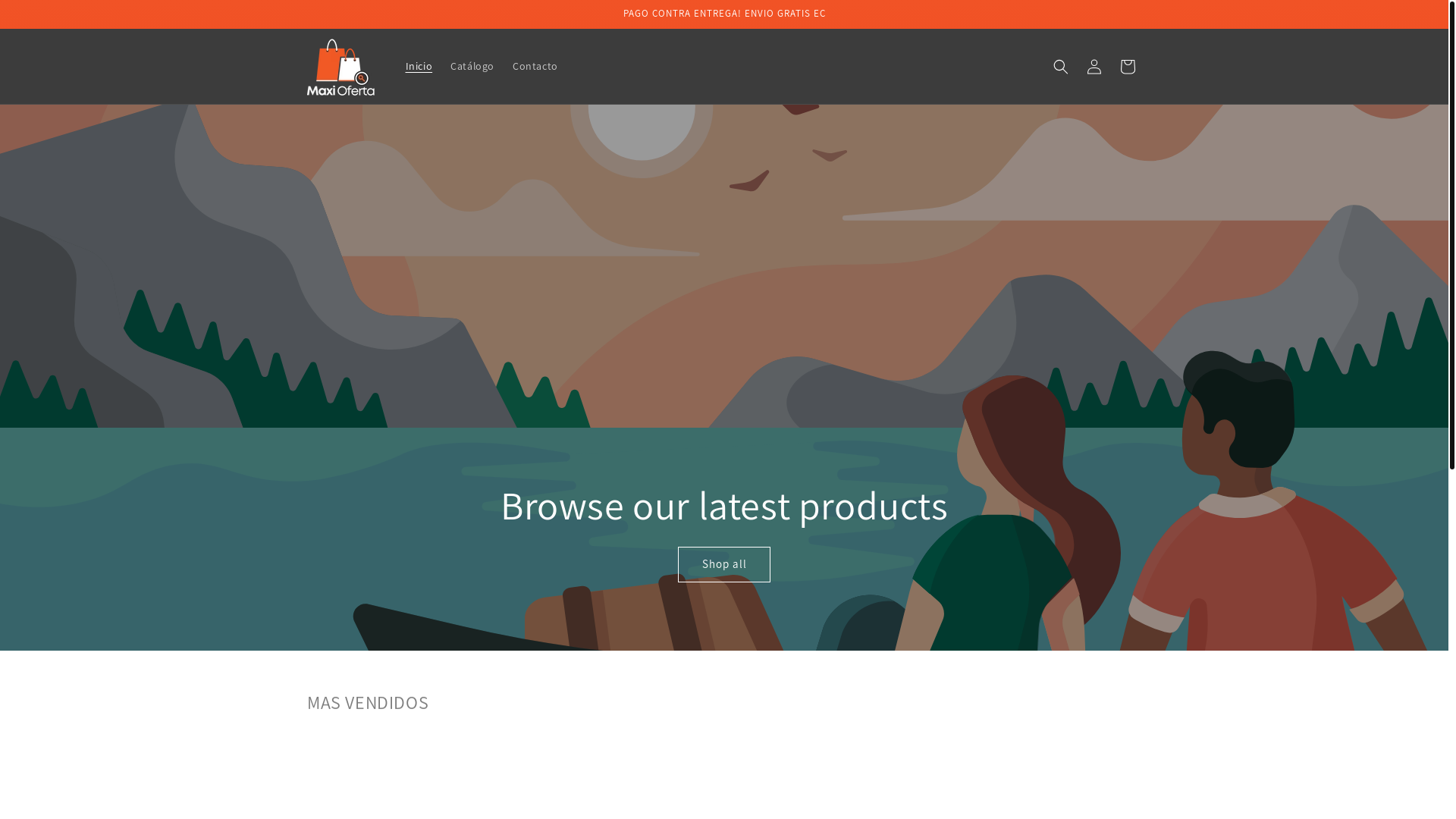 website screenshot of https://maxiventas.online/