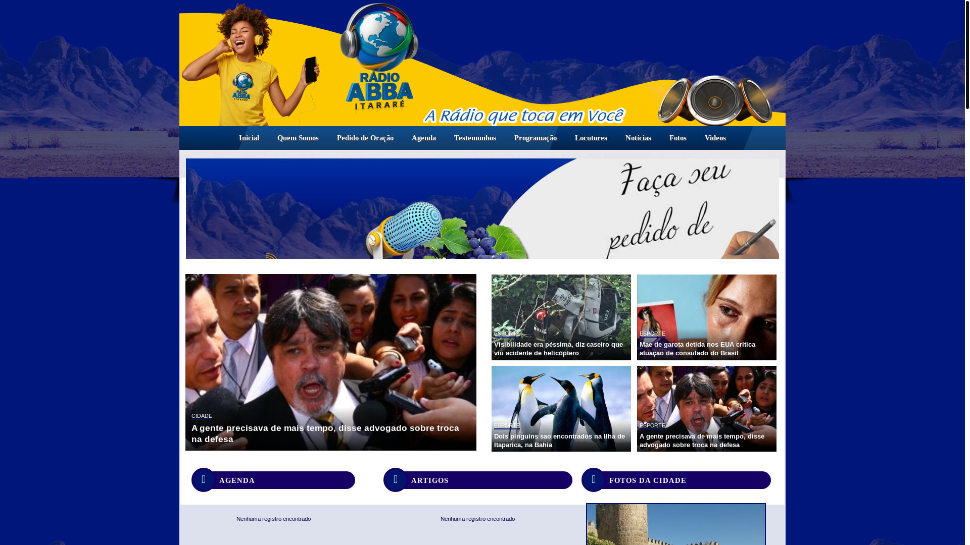 website screenshot of https://abbaitarare.com.br/