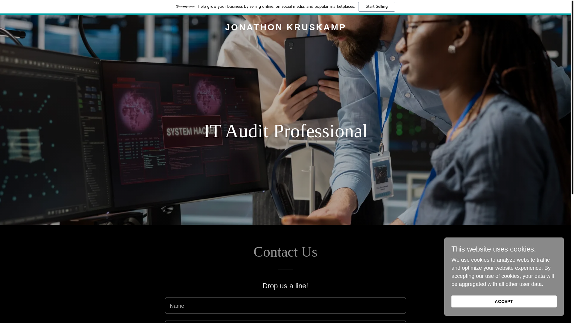 website screenshot of https://kruskamp.co/