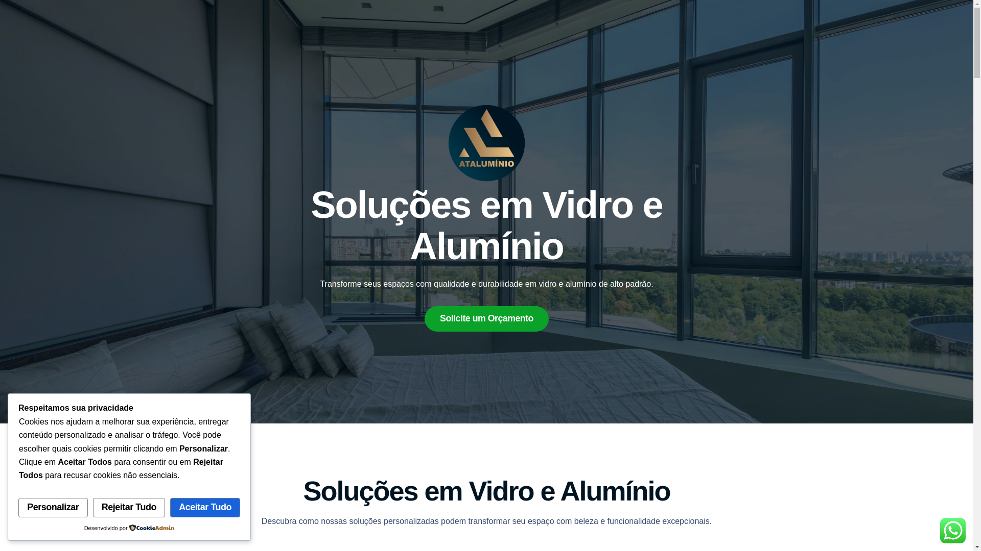 website screenshot of https://ataluminio.shop/