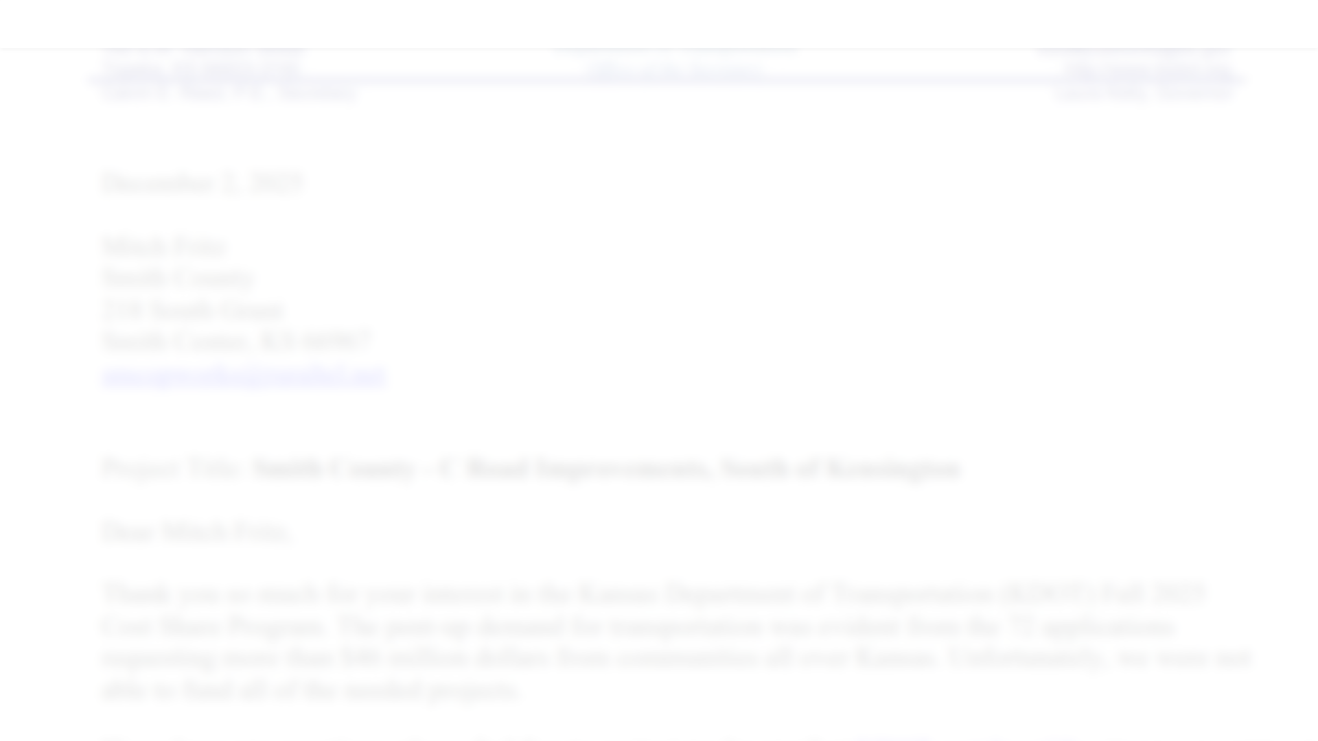 website screenshot of https://smith-county-road-department-supervisor.weebly.com/