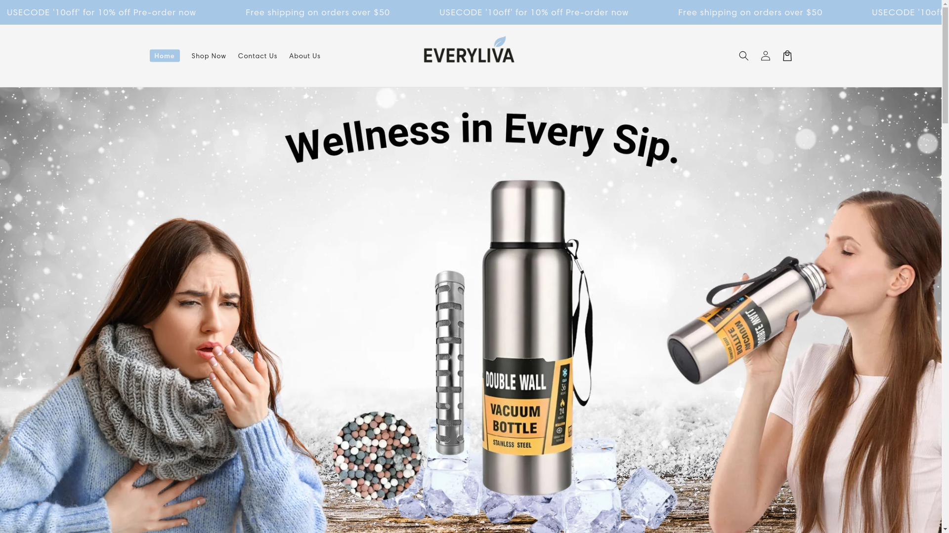 website screenshot of https://everyliva.com/