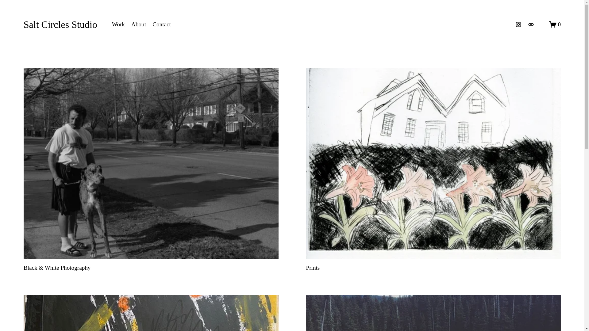 website screenshot of https://saltcirclesstudio.com/