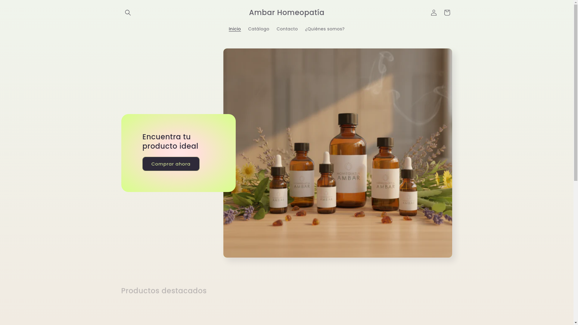 website screenshot of https://homeopatia-ambar.com/