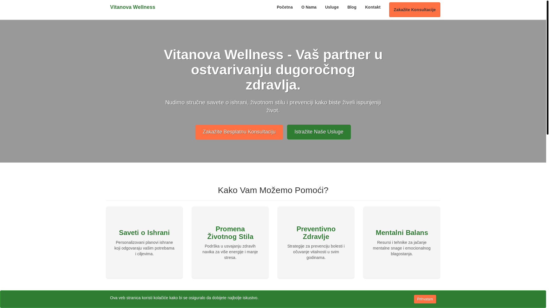 website screenshot of https://vitanovawellnessy.info/