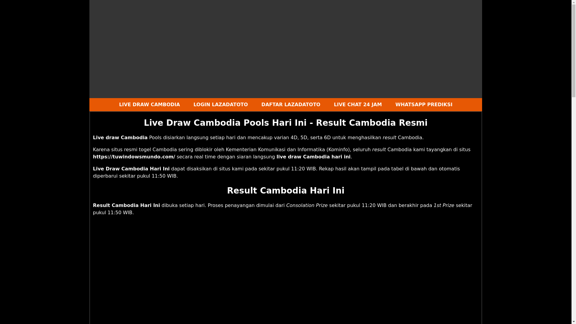 website screenshot of https://livedrawcambodiahariini.pages.dev/