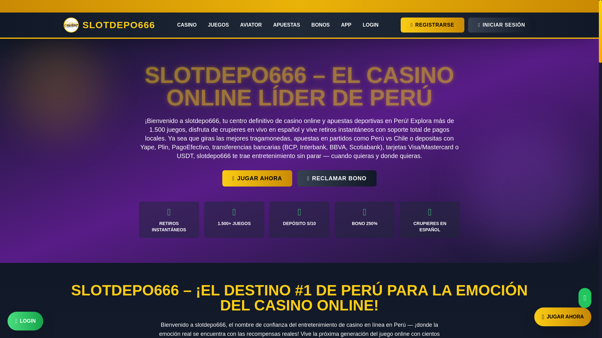 website screenshot of https://slotdepo666.net/