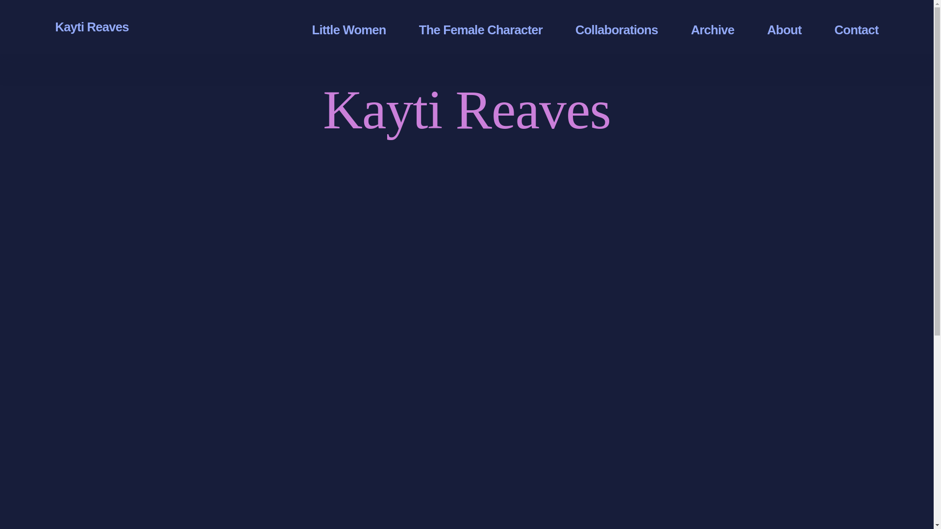 website screenshot of https://kaytireaves.com/