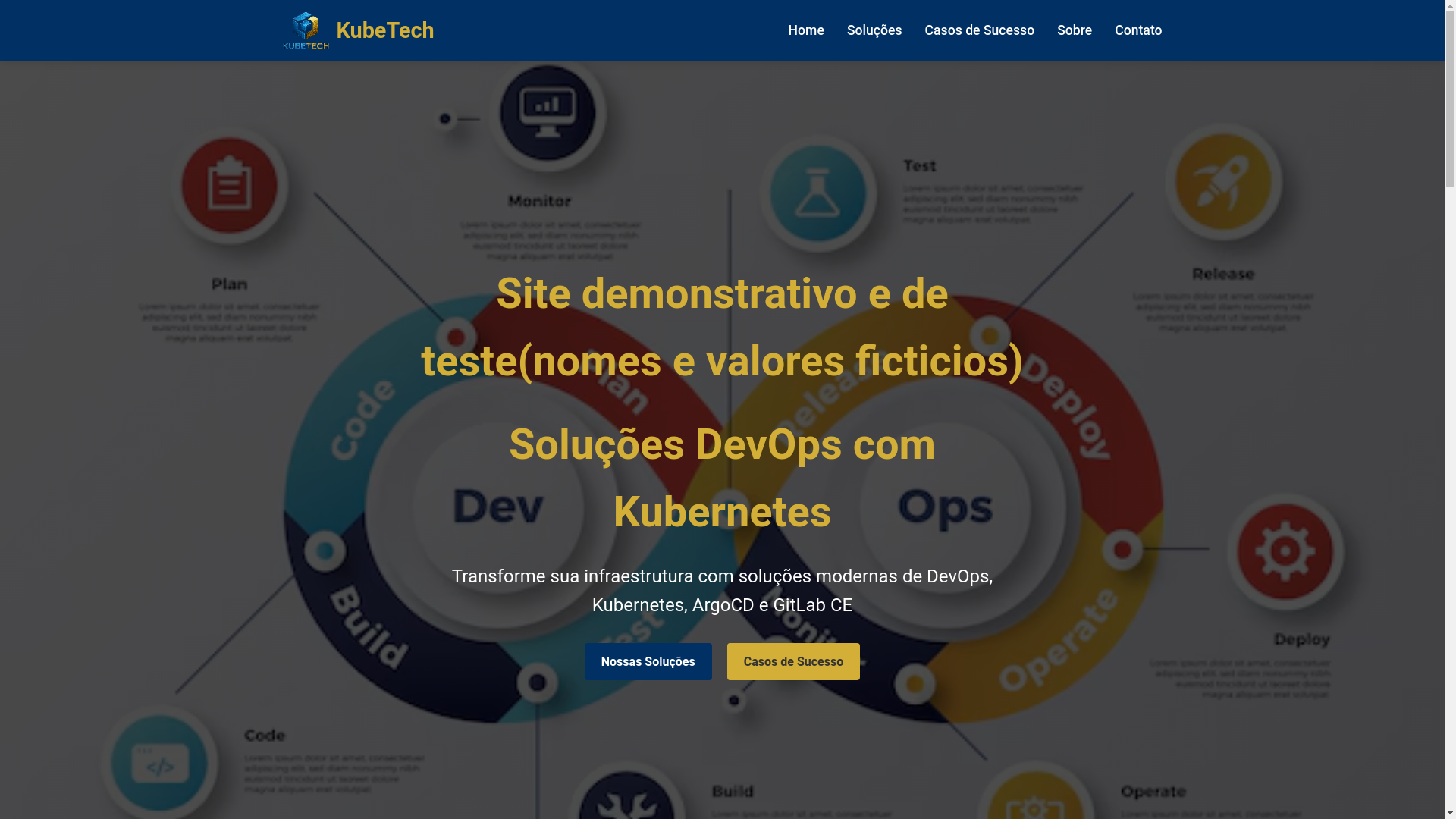 website screenshot of https://kubetech.com.br/