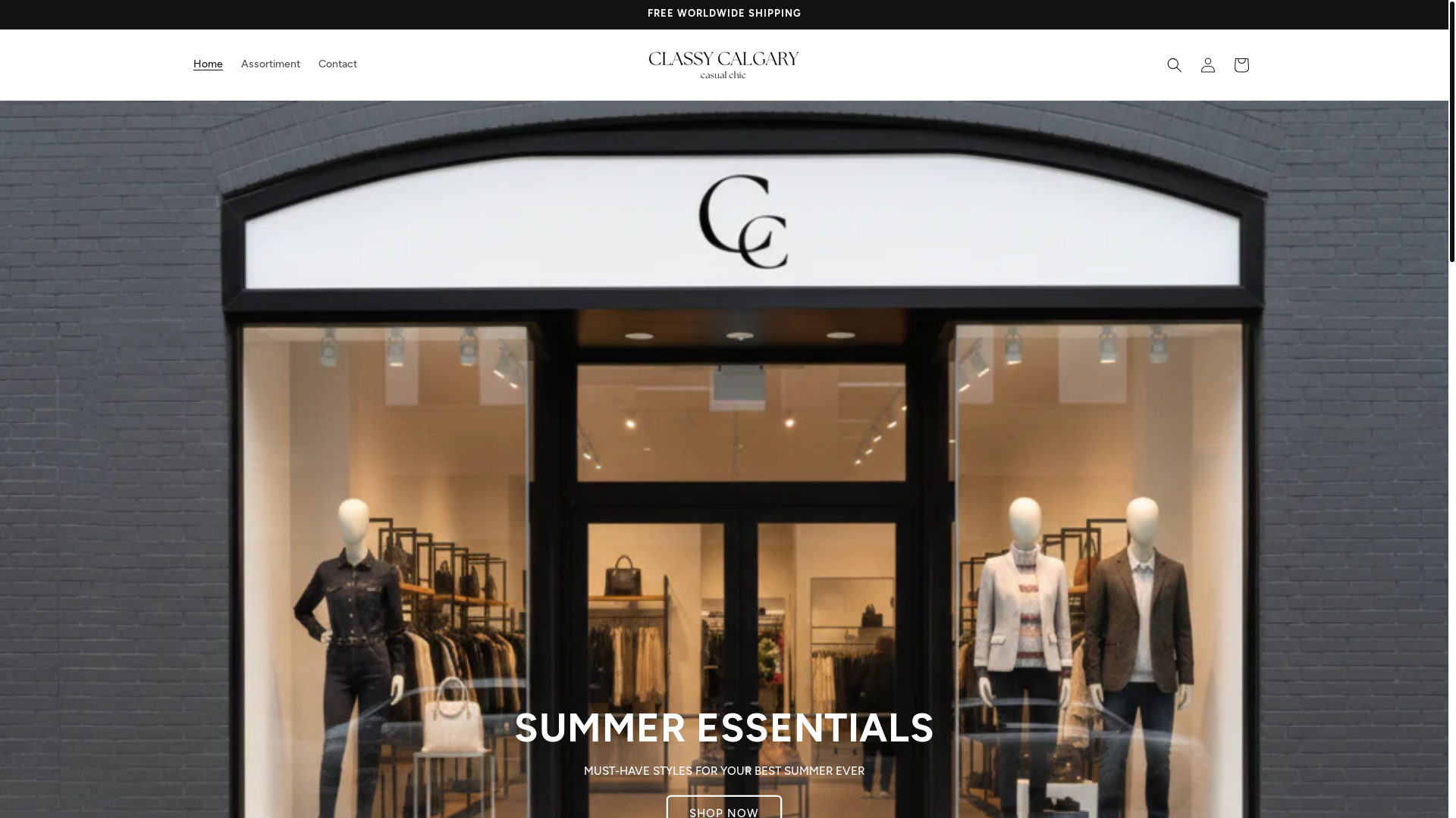 website screenshot of https://classycalgary.com/