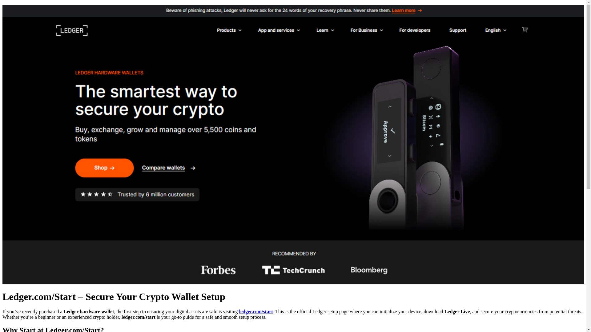 website screenshot of https://ledger-com.pages.dev/