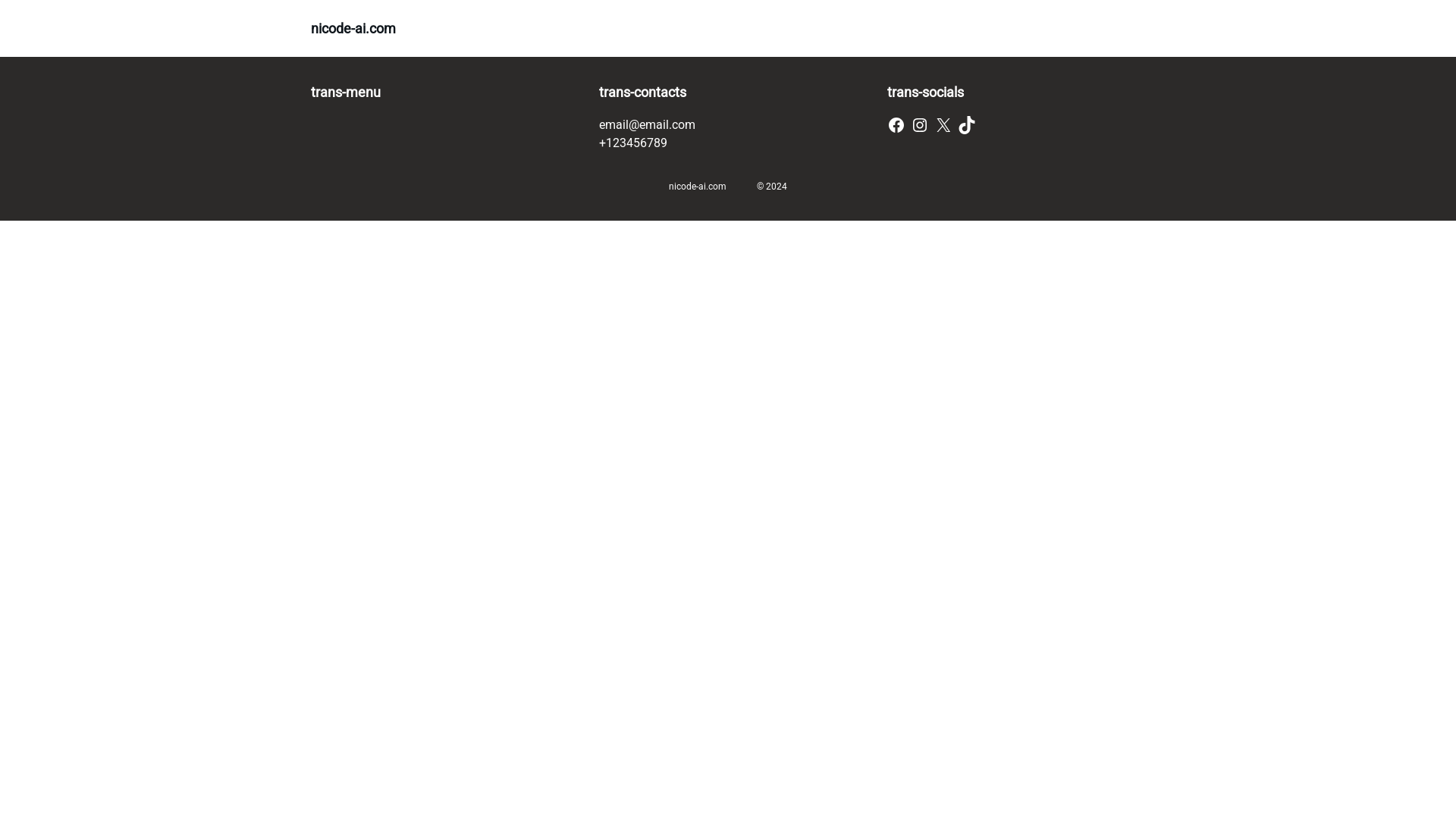 website screenshot of https://nicode-ai.com/