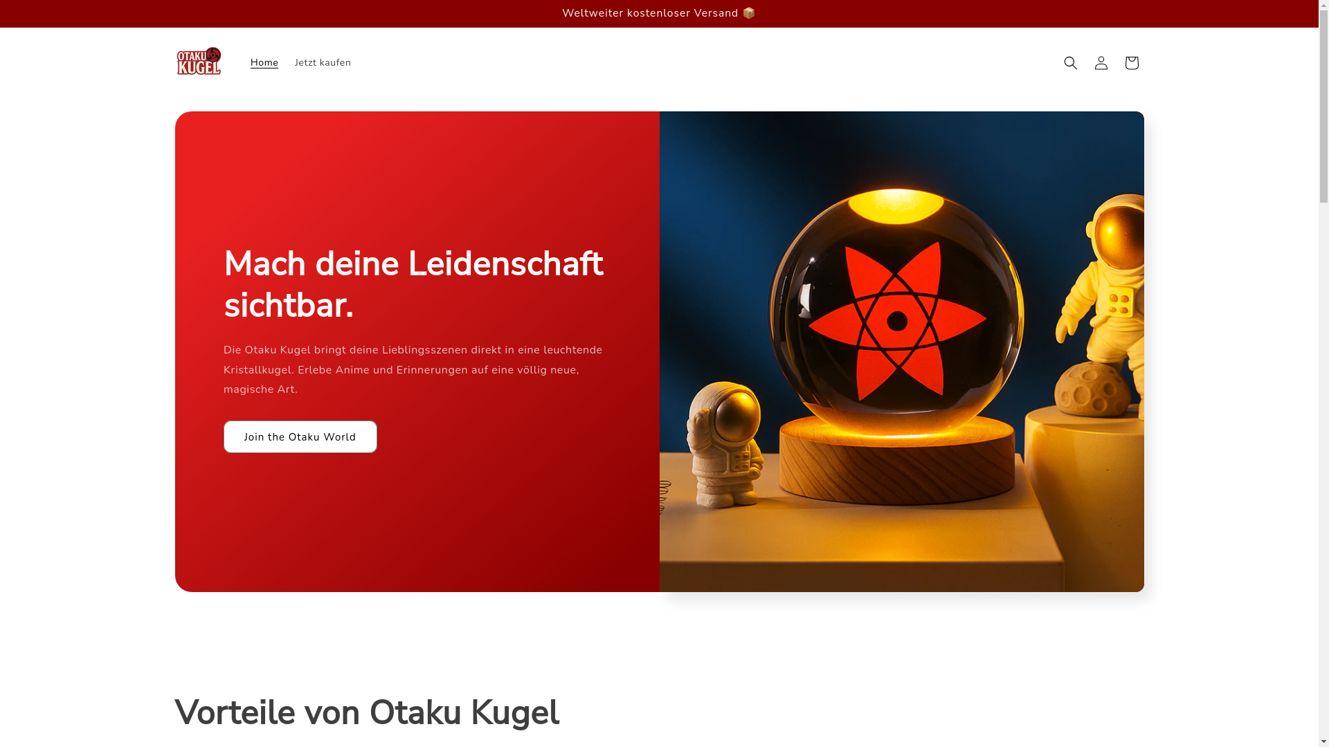website screenshot of https://otakukugel.shop/