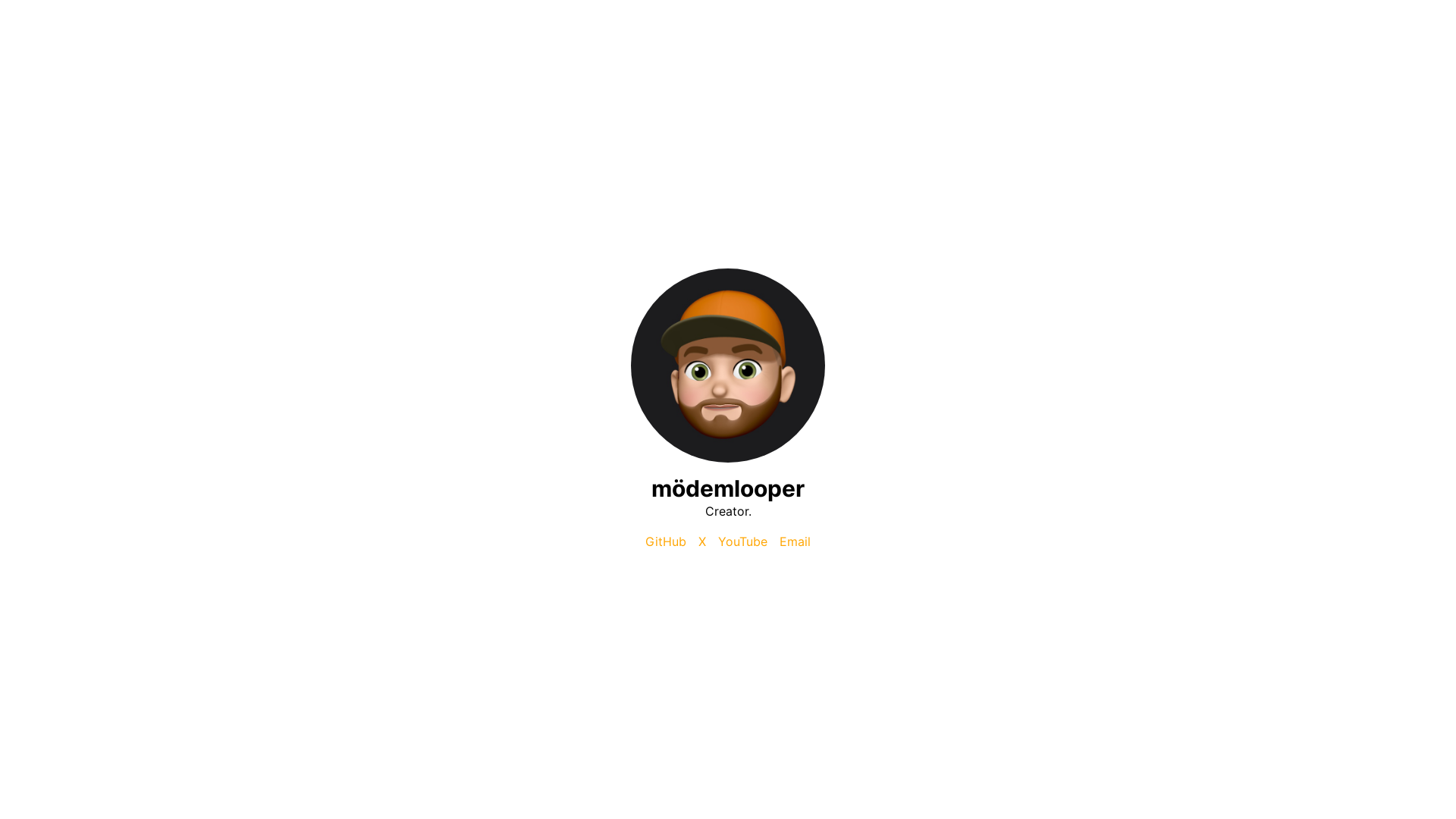 website screenshot of https://modemlooper-site.pages.dev/
