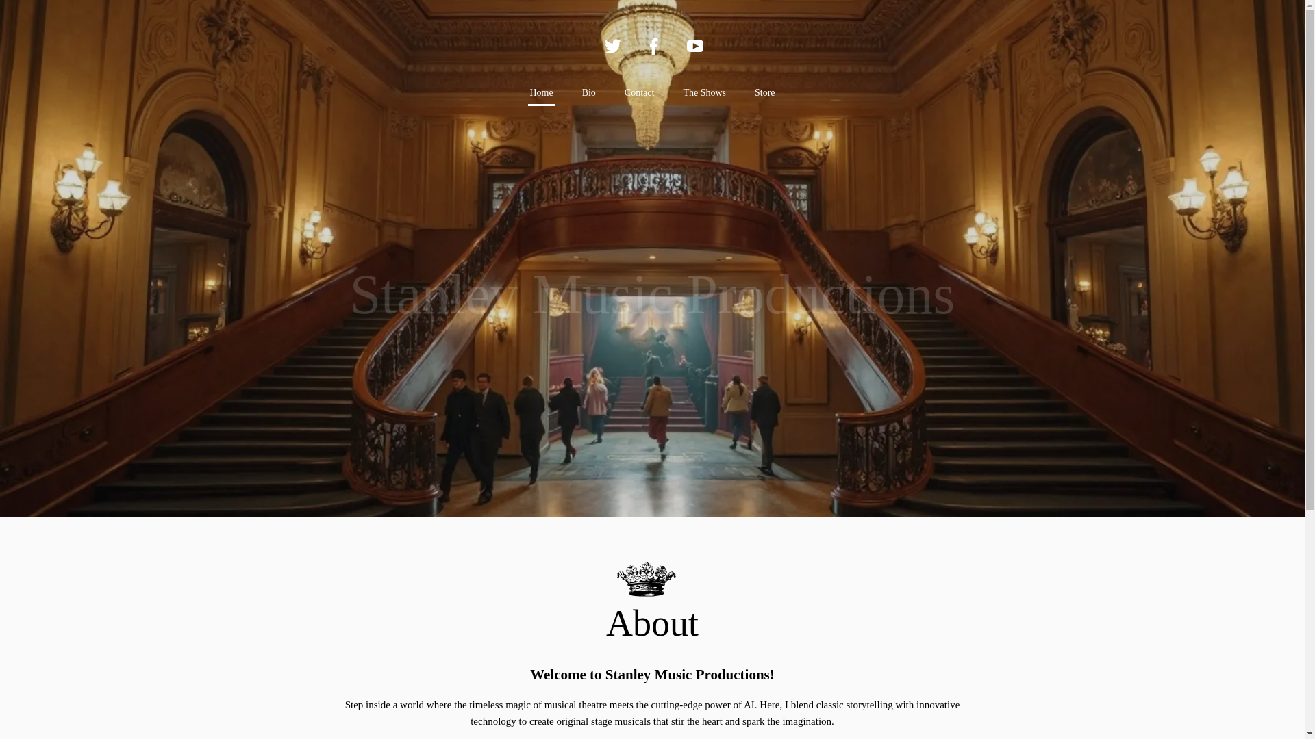 website screenshot of https://stanleymusicproductions.com/