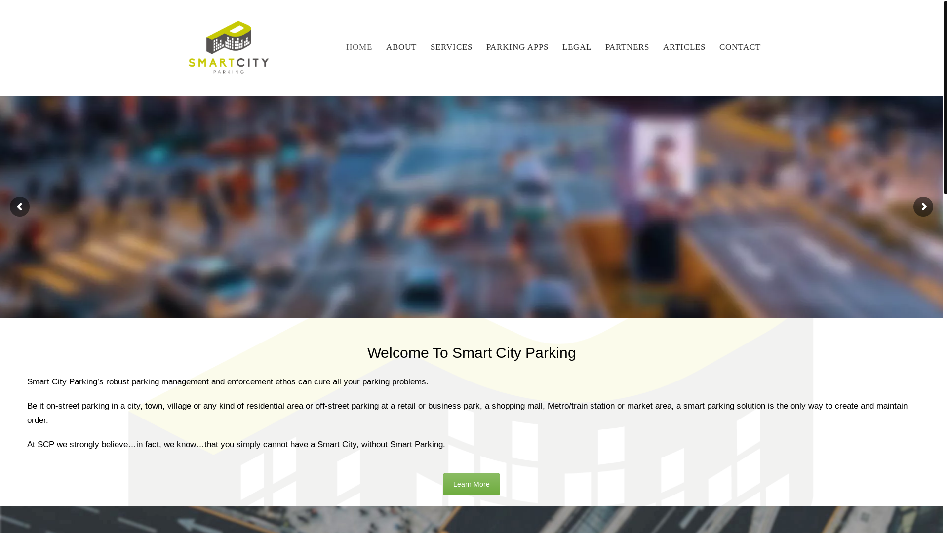 website screenshot of https://smartcityparkingspain.eu/