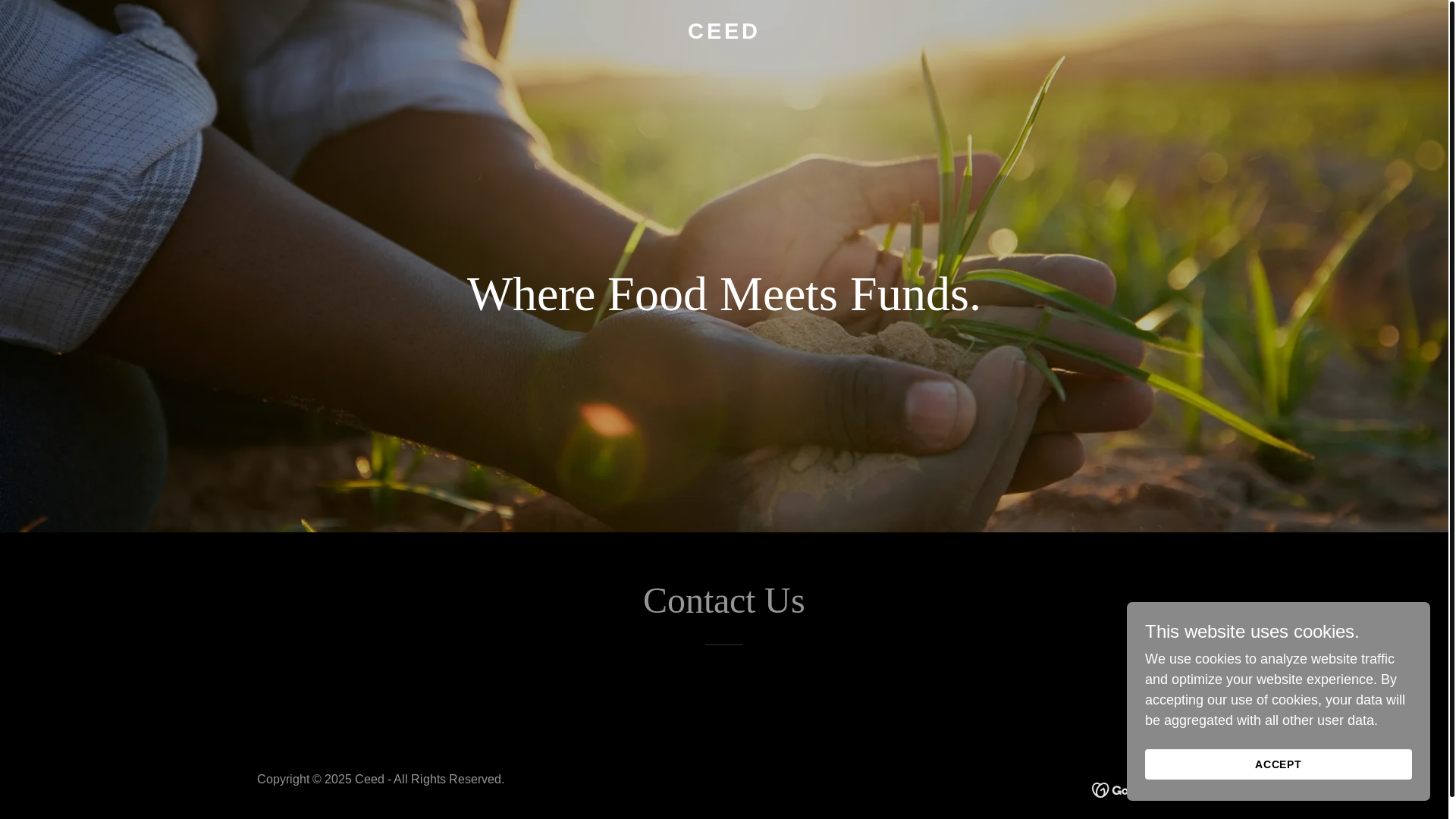 website screenshot of https://ceedagri.com/