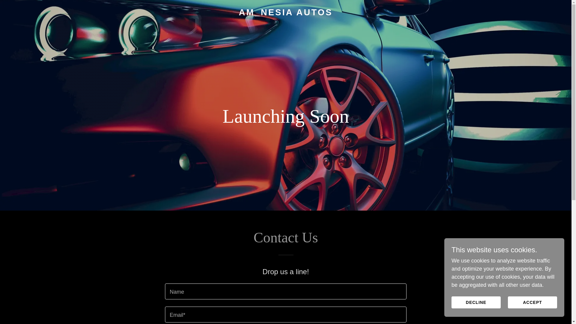 website screenshot of https://amnesiaautos.com/