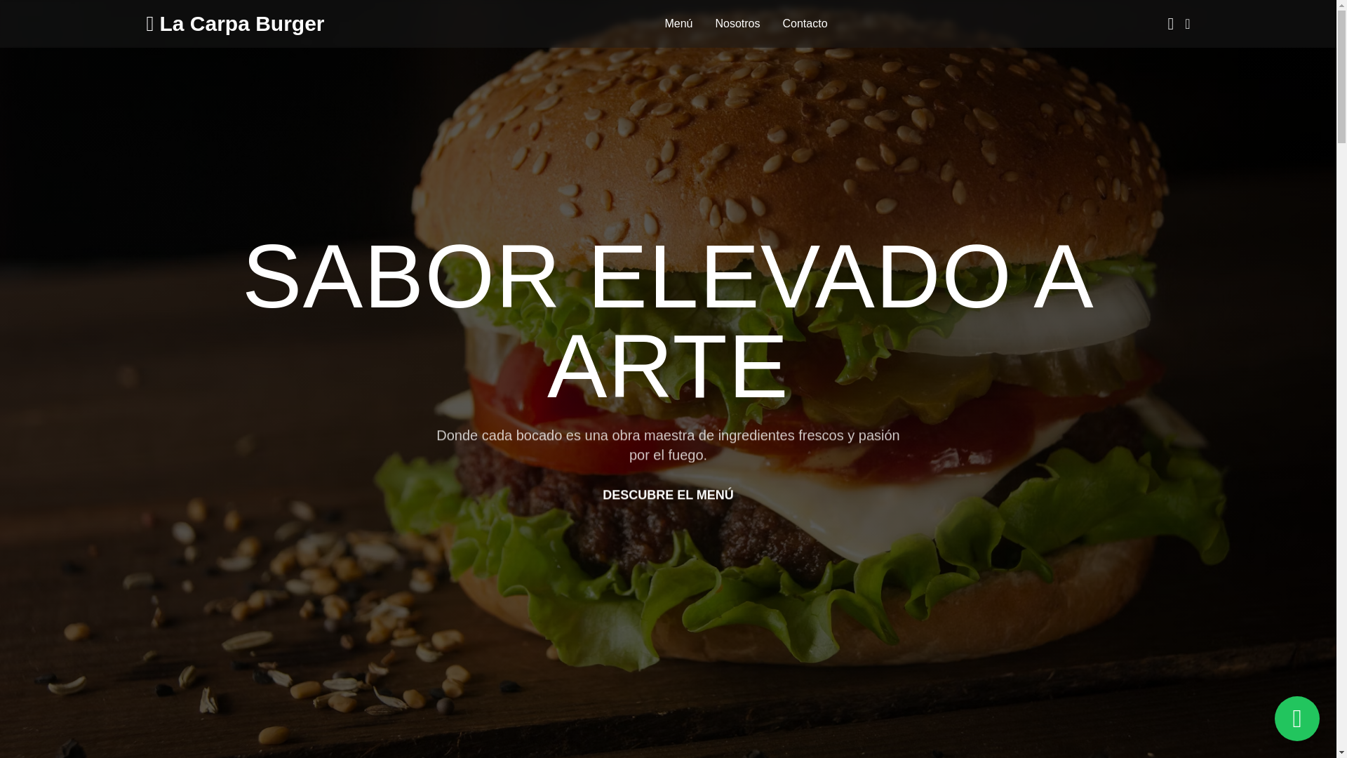 website screenshot of https://lacarpaburger.pages.dev/