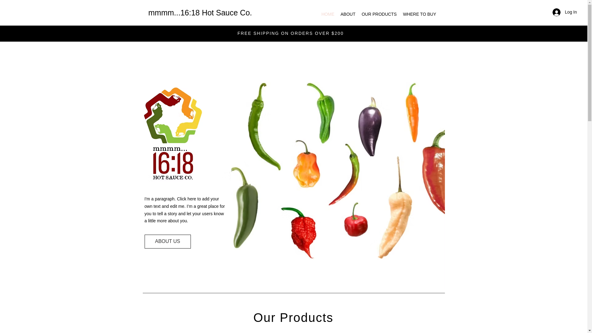 website screenshot of https://1618hotsauce.com/