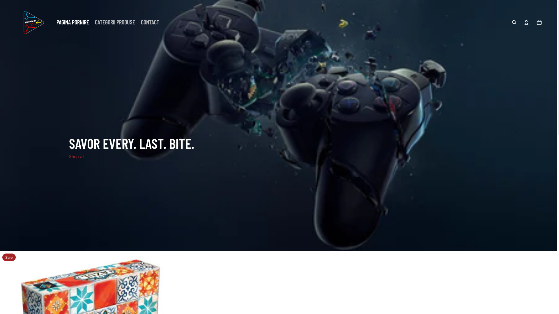 website screenshot of https://playntech.ro/