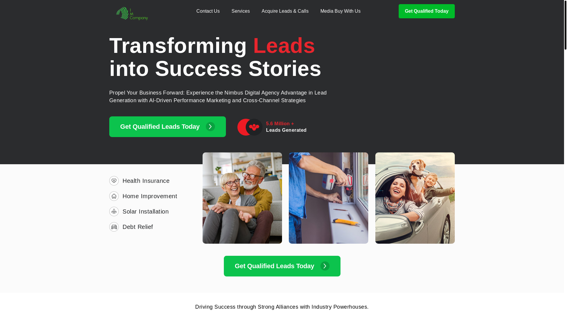 website screenshot of https://nimbusdigitalagency.com/