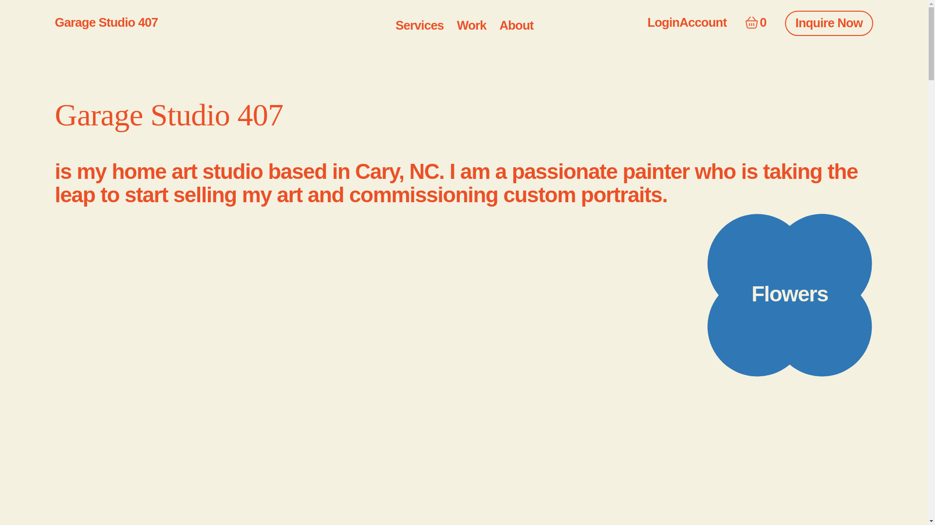 website screenshot of https://garagestudio407.com/