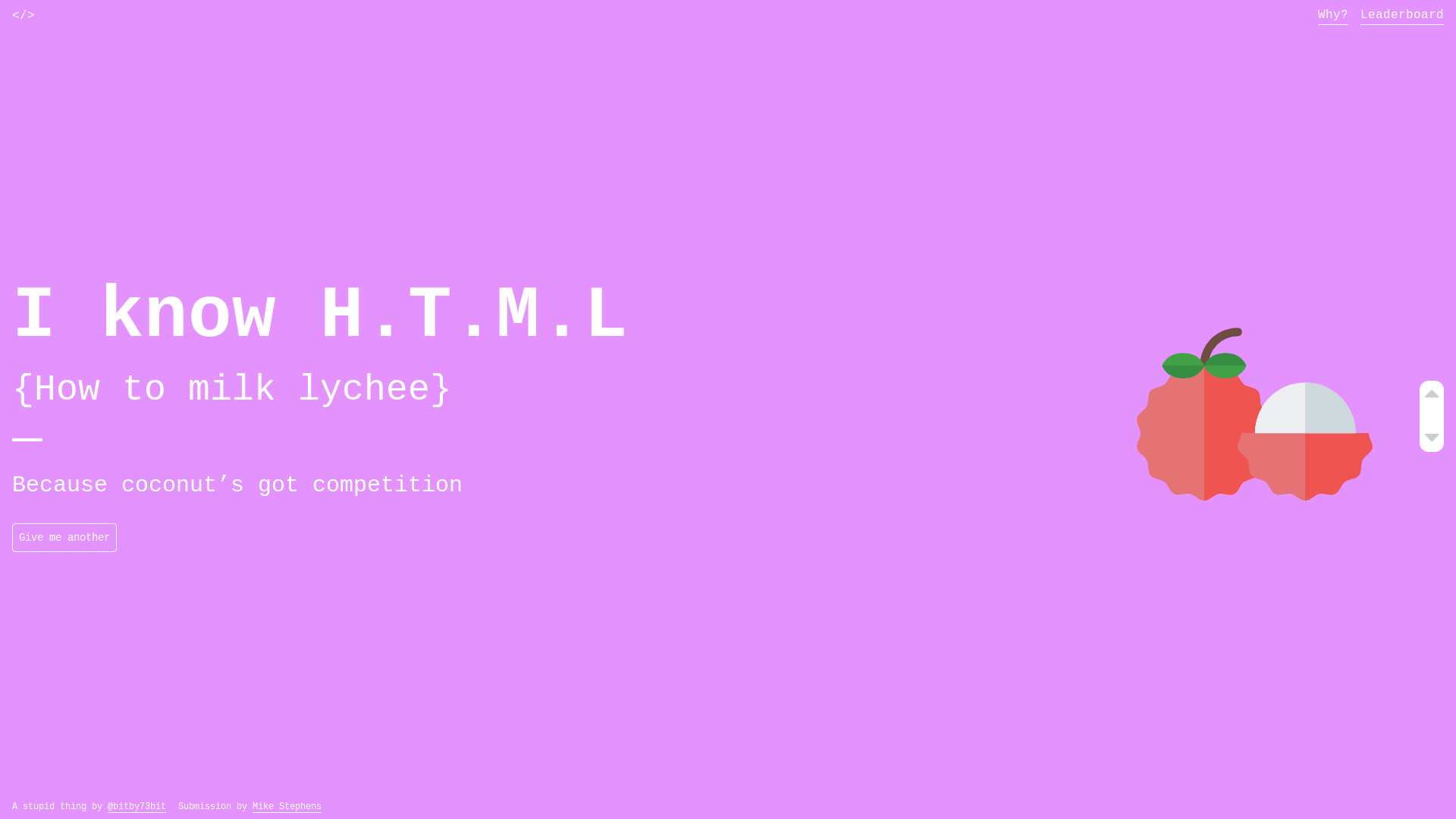 website screenshot of http://iknowhtml.com/