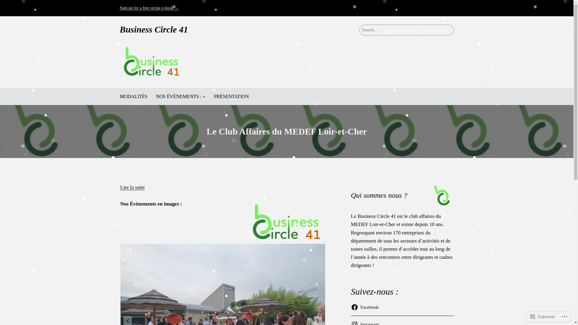 website screenshot of https://businesscircle41.fr/