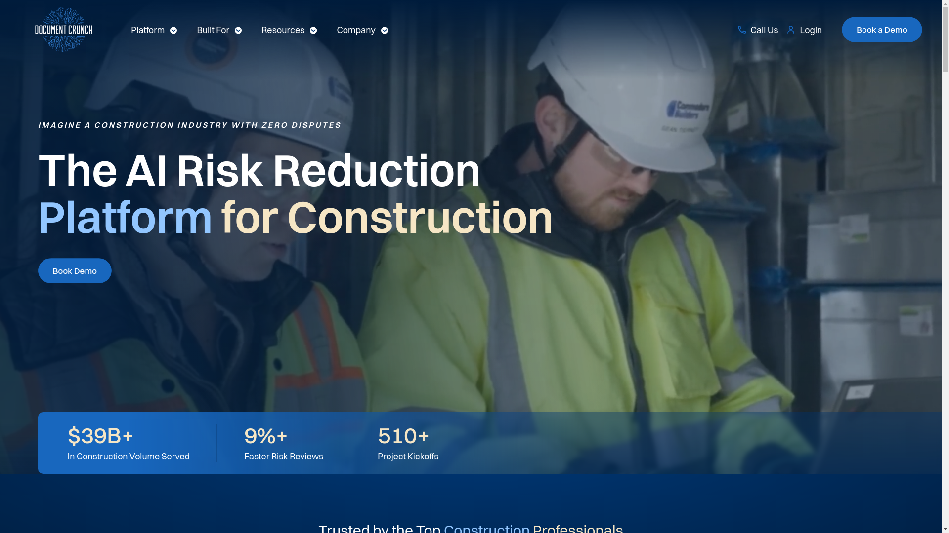 website screenshot of https://trydocumentcrunch.org/