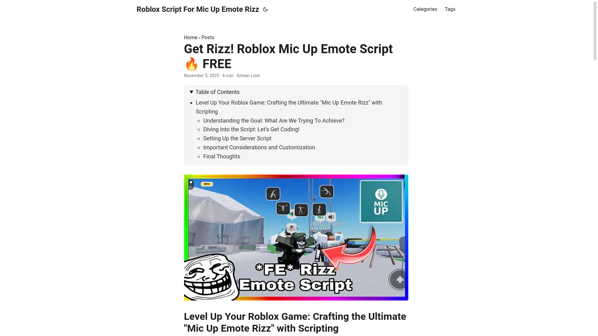 website screenshot of https://roblox-script-for-mic-up-emote-rizz.pages.dev/