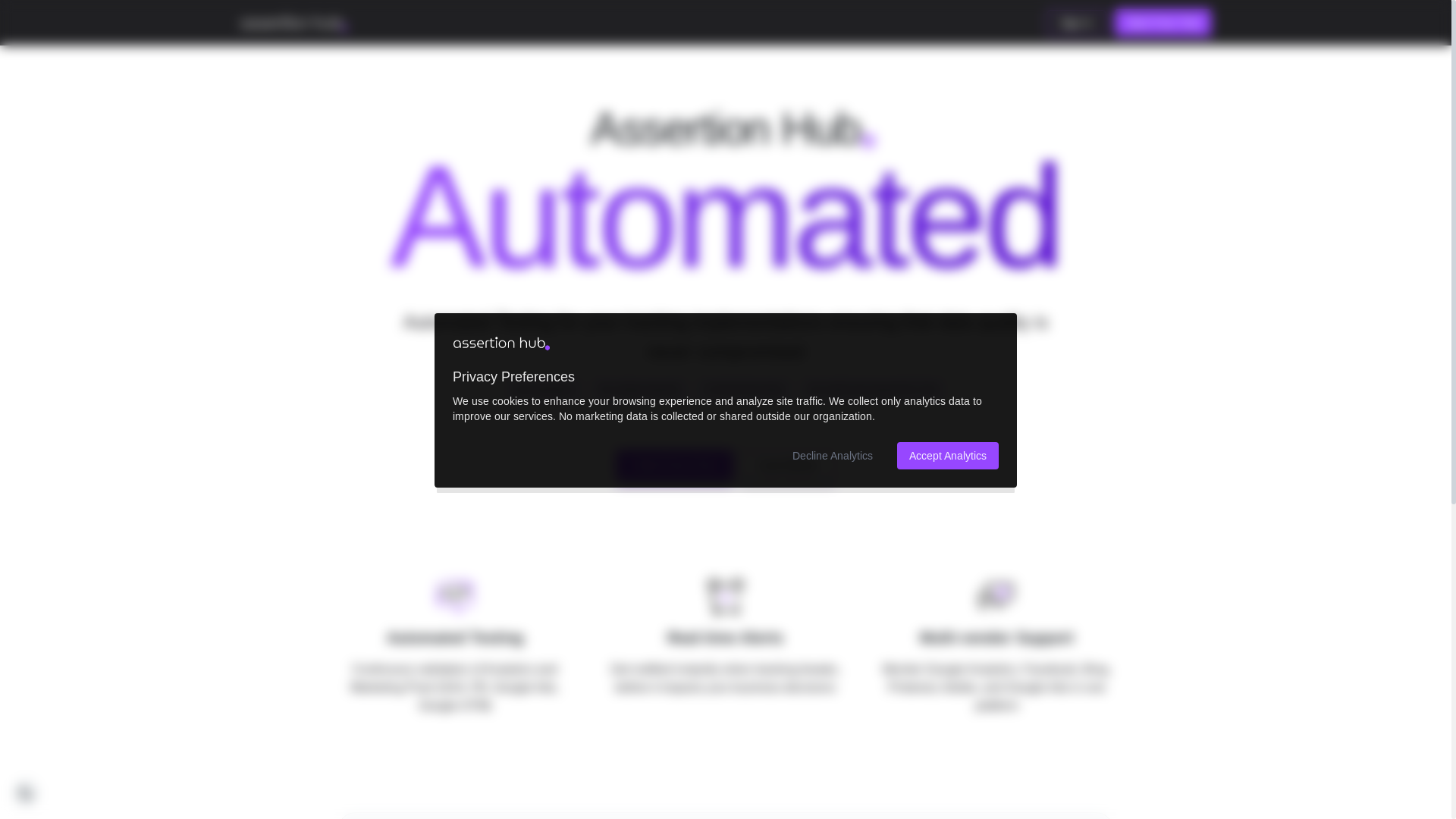 website screenshot of https://ah-automated.pages.dev/