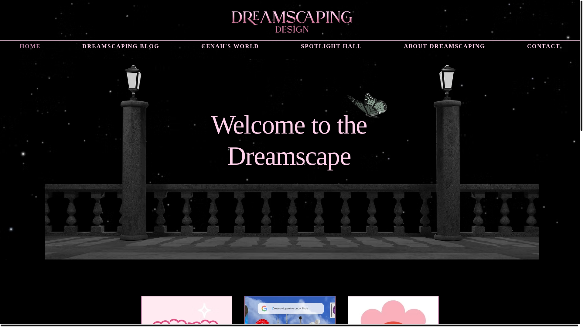 website screenshot of https://dreamscapingwithcenah.com/