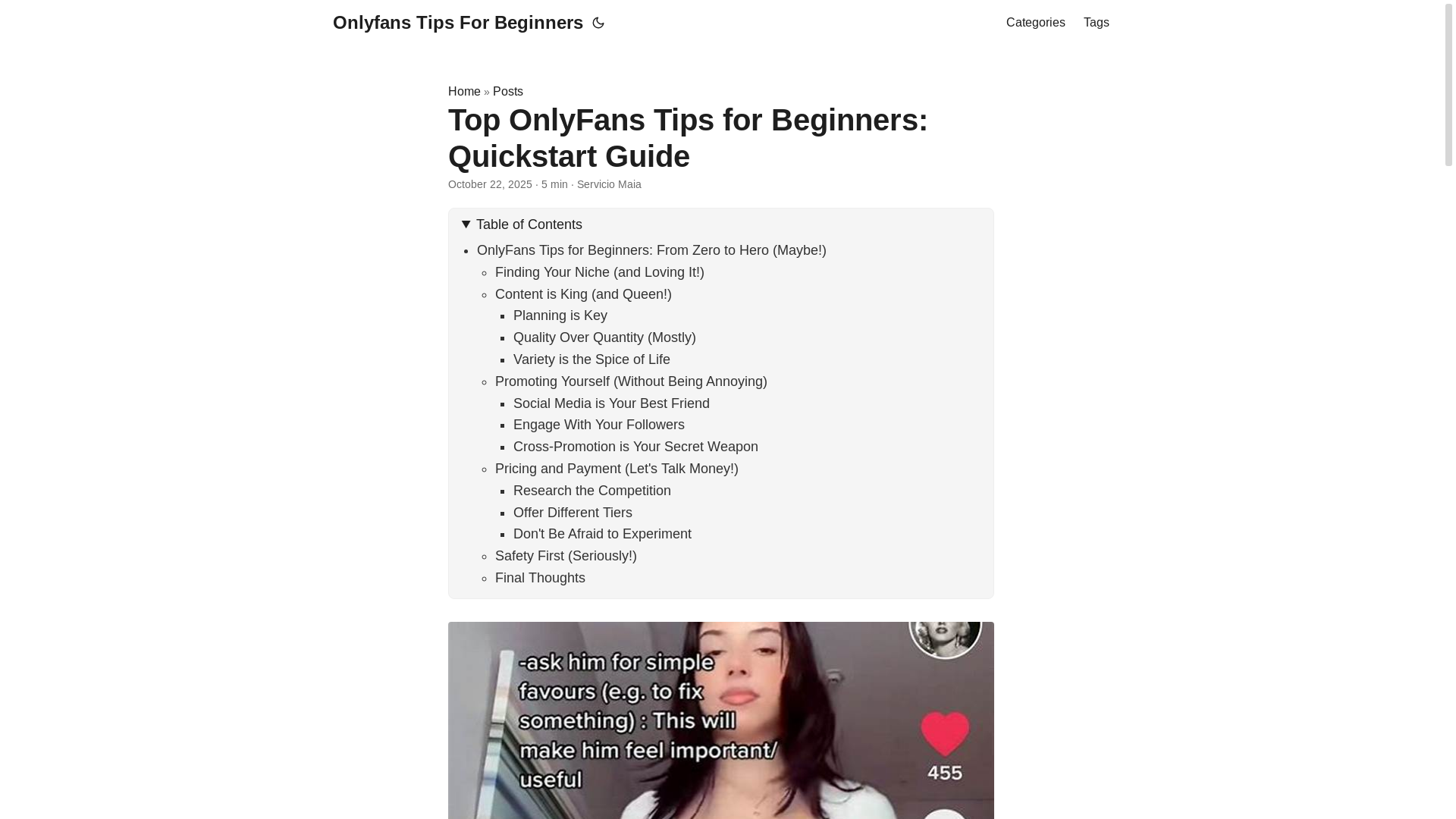 website screenshot of https://onlyfans-tips-for-beginners.pages.dev/