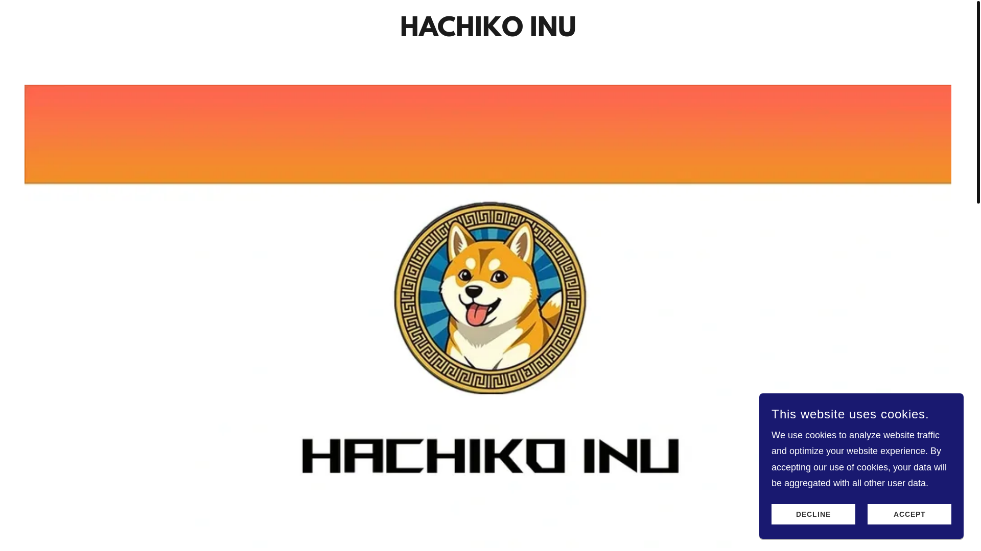 website screenshot of https://hachikoinucoin.vip/