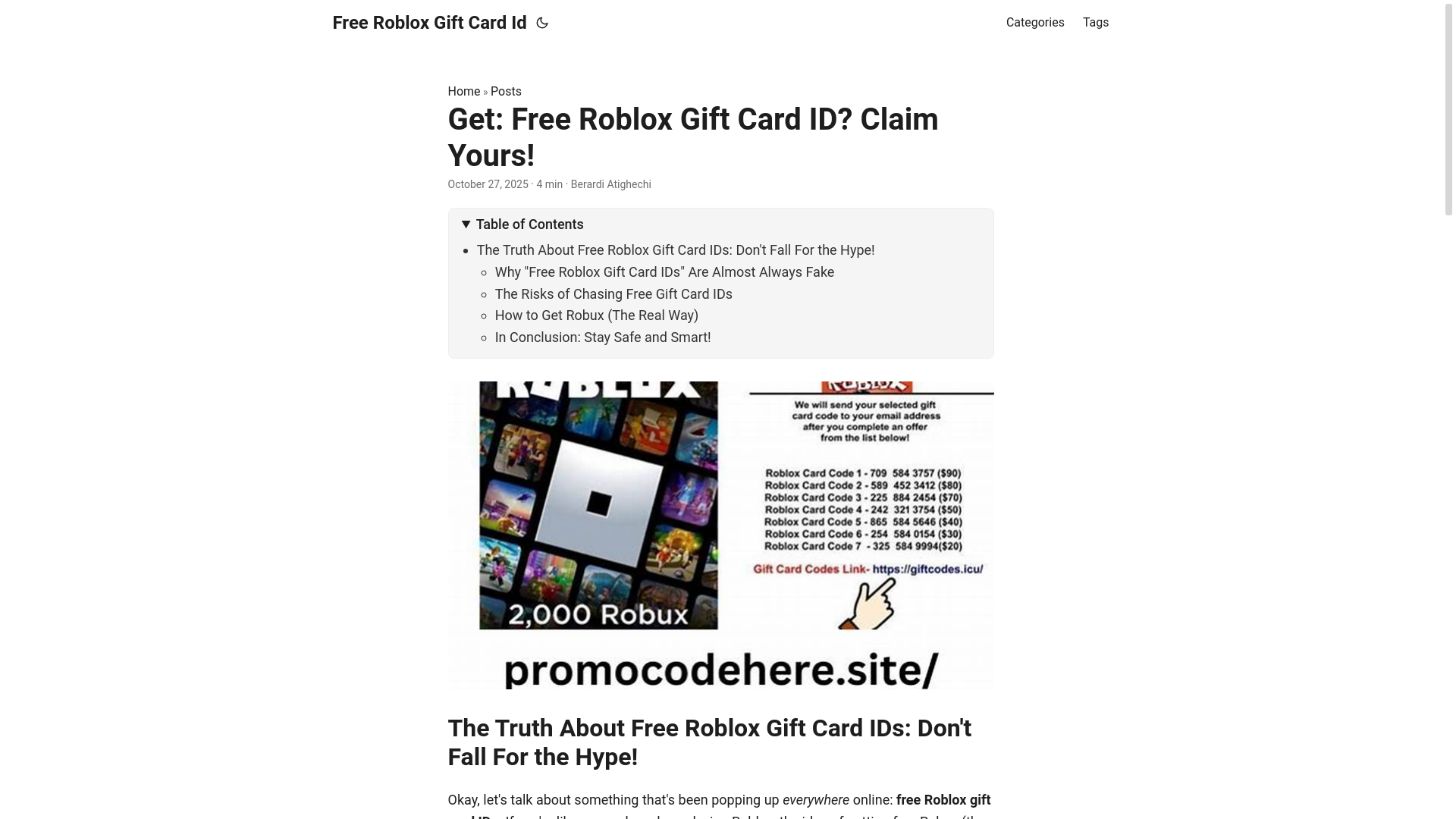website screenshot of https://free-roblox-gift-card-id.pages.dev/