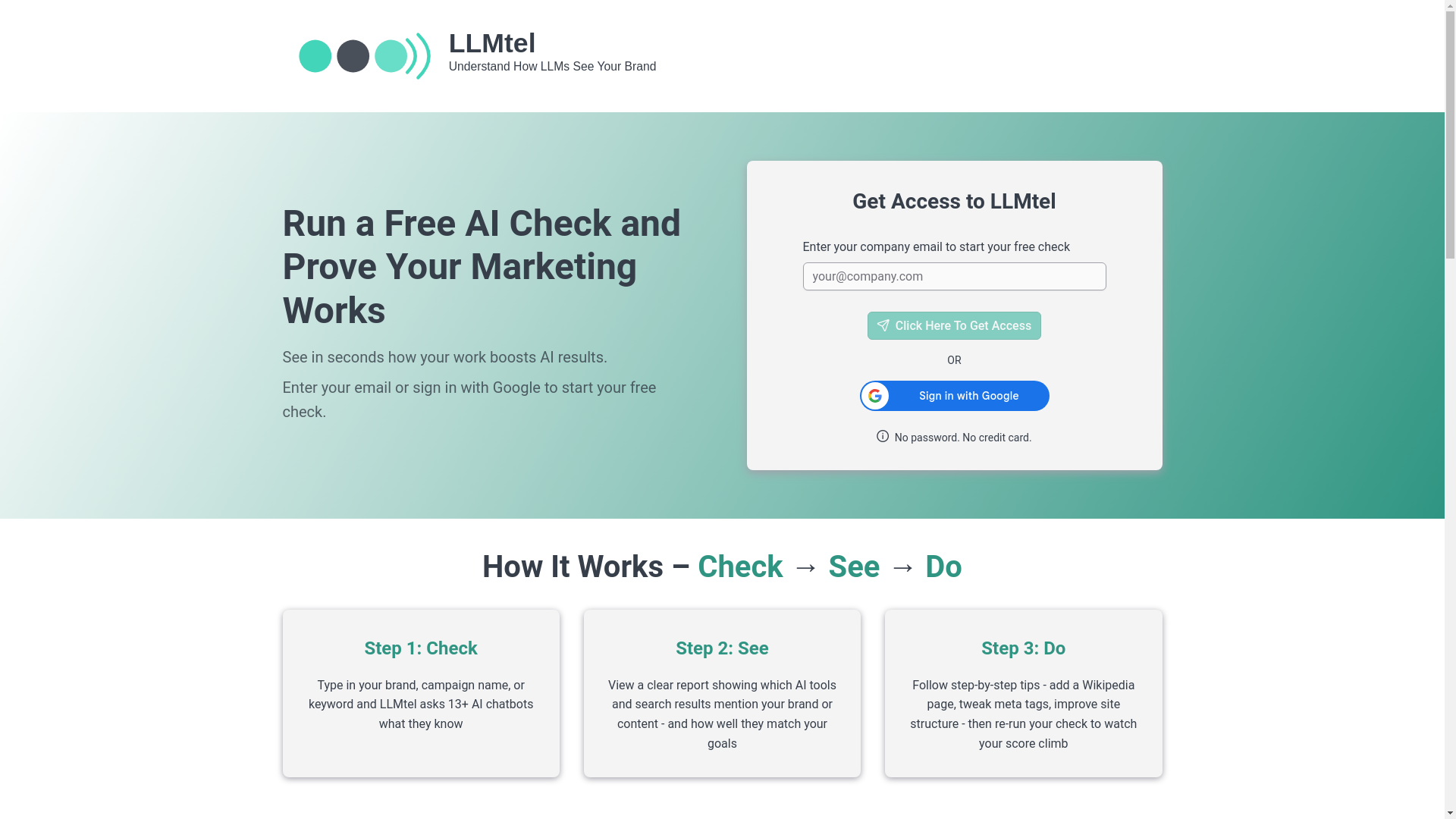 website screenshot of https://llmtelsolution.com/