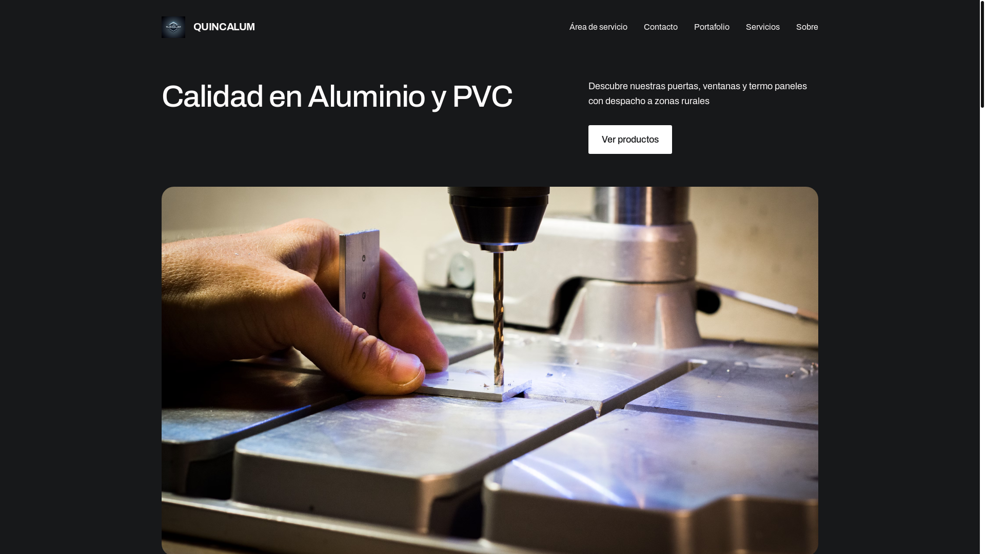 website screenshot of https://quincalum.cl/