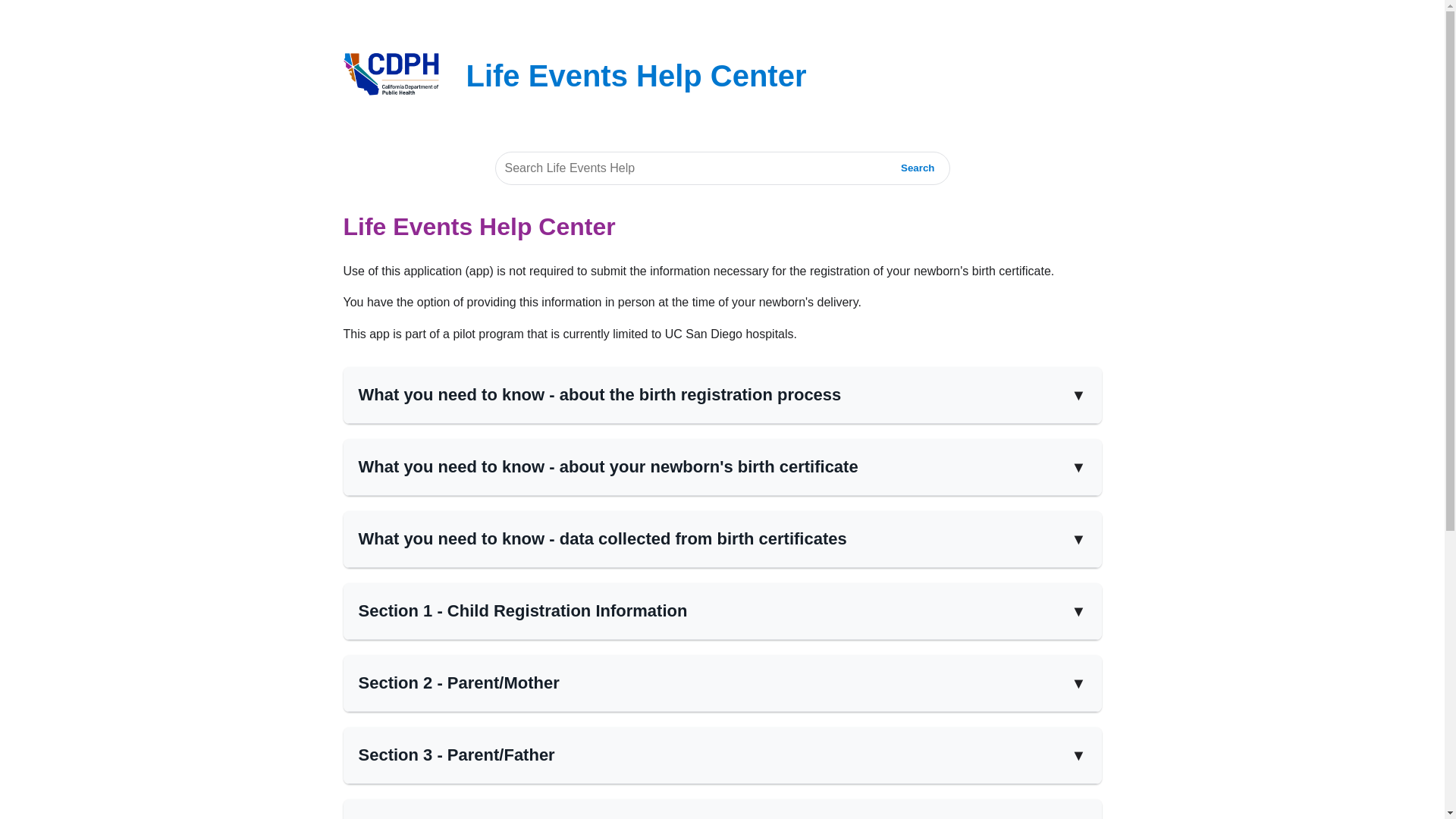 website screenshot of https://help-califeevents-org-cf-uat.pages.dev/