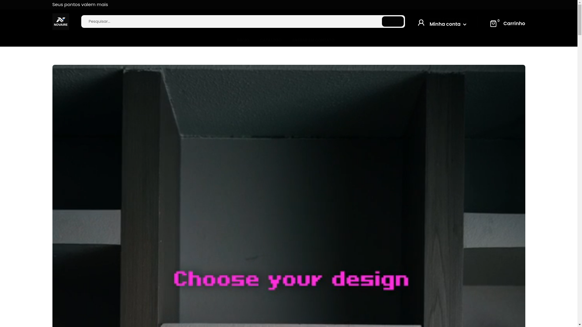 website screenshot of https://lojanovaire.com/