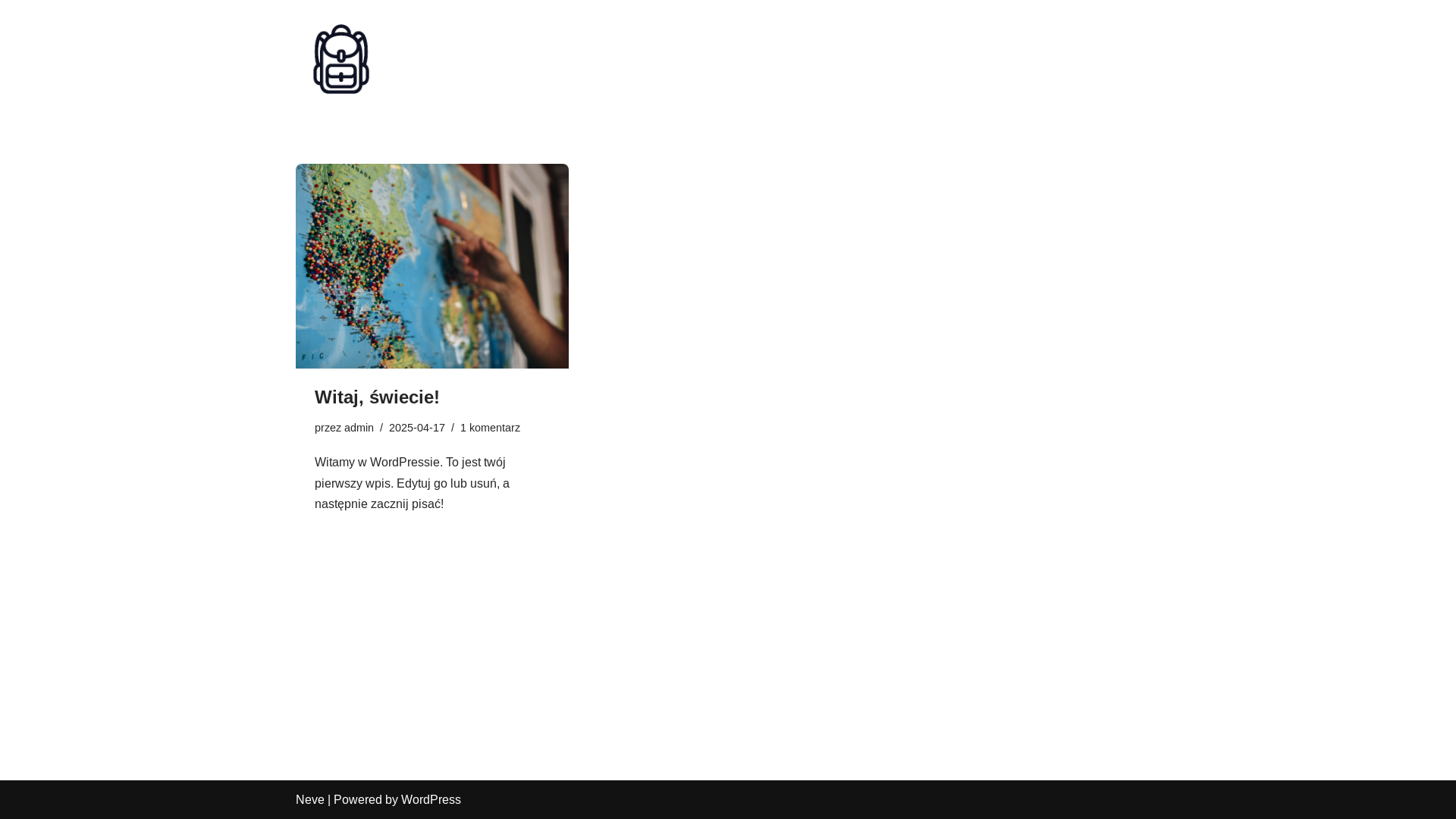 website screenshot of https://podrozezplecakiem.com.pl/