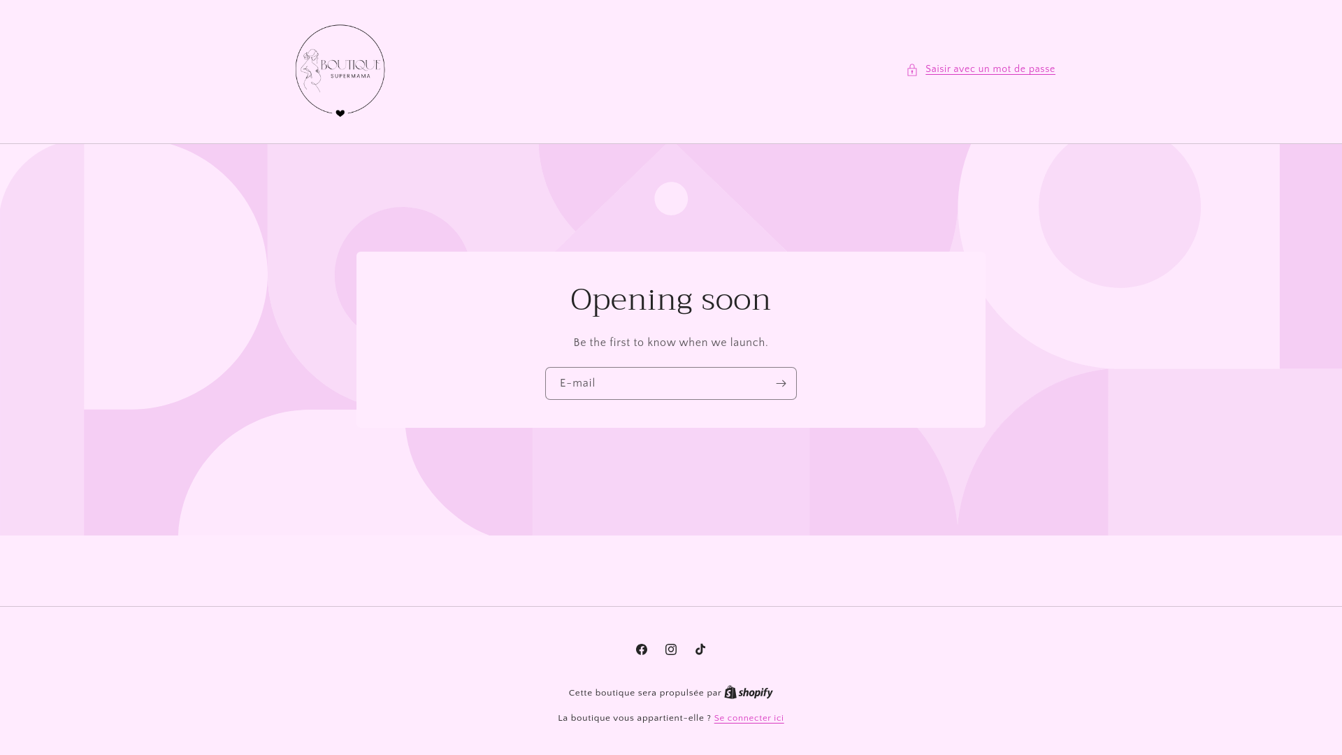 website screenshot of https://boutiquesupermama.com/