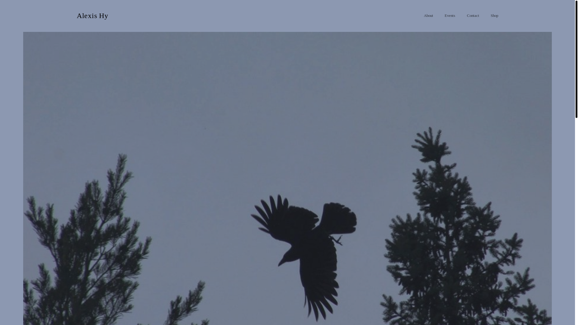 website screenshot of https://alexishyart.com/
