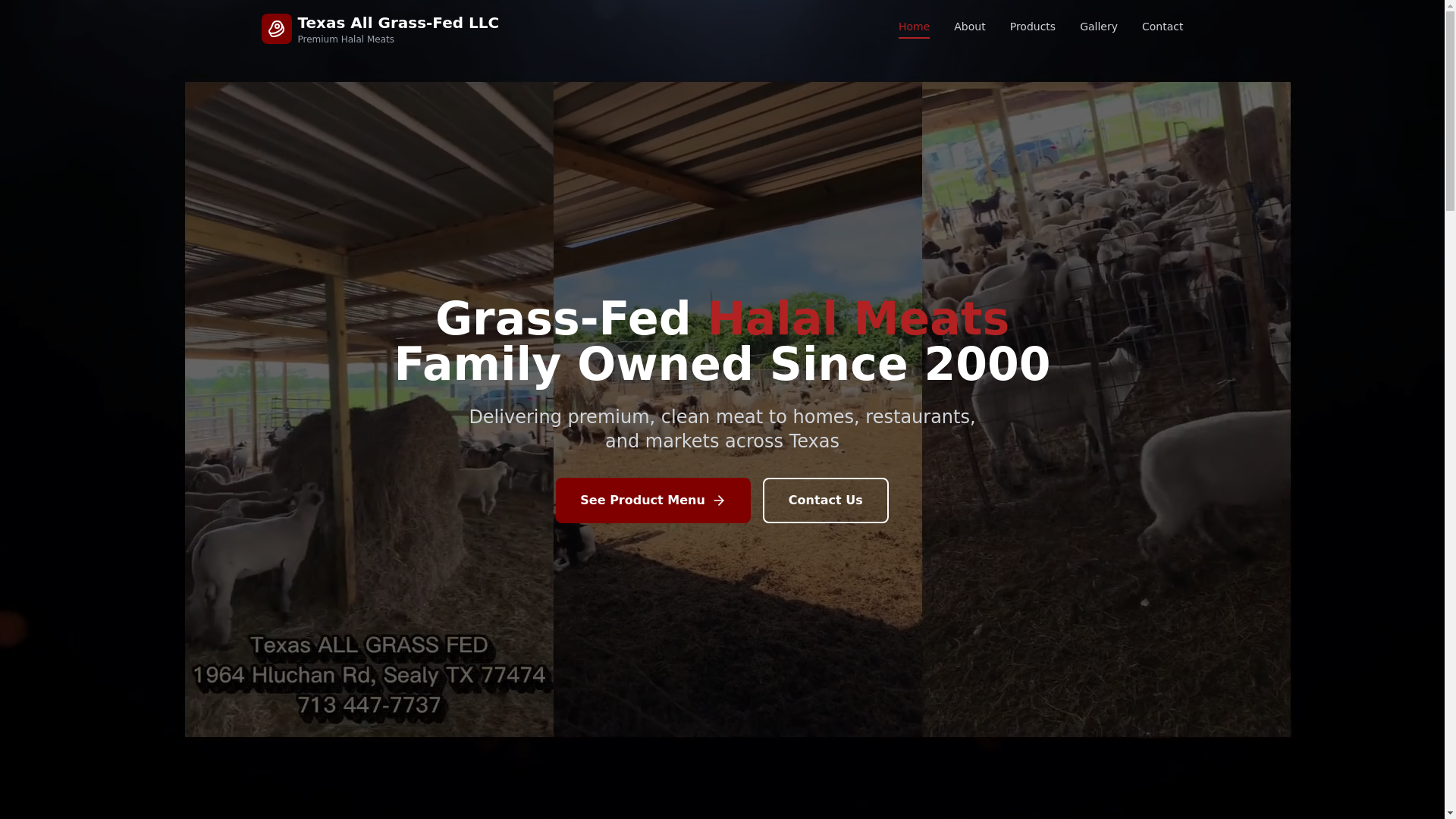 website screenshot of https://texasallgrassfedllc.pages.dev/