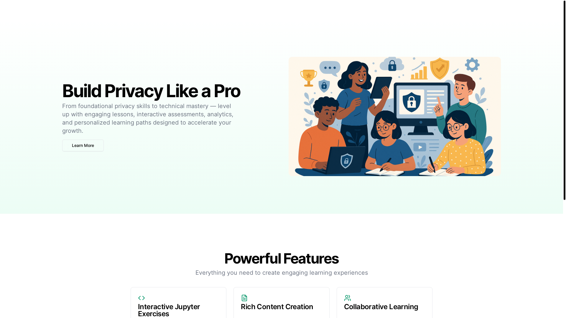 website screenshot of https://privacy-canvas.app/